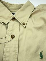 POLO RALPH LAUREN◆長袖シャツ/XL/コットン/BEG_画像5