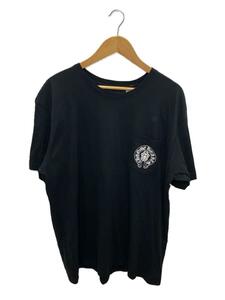 CHROME HEARTS◆Tシャツ/XXL/コットン/BLK