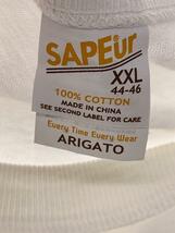 A Elegantes SAPEur◆Tシャツ/XXL/コットン/WHT_画像3