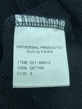 UNIVERSAL PRODUCTS◆YAAH SWEAT SHORTS/3/コットン/BLK/221-60512_画像5