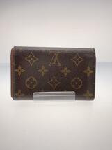 LOUIS VUITTON◆ポルト・モネ・ビエ・トレゾール_モノグラム・キャンバス_BRW/PVC/BRW/メンズ/M61730_画像2