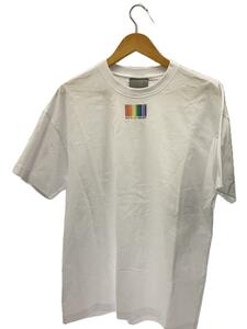 VTMNTS◆RAINBOW BARCODE T-SHIRT/Tシャッツ/M/コットン/ホワイト/VL12TR440W