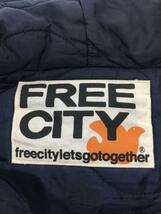 FREE CITY◆フリースジャケット/M/ポリエステル/GRY/700071-393/リバーシブル/FREE CITY_画像3