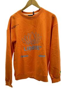 LIBERE◆タグ付/LOTUS SWEATSHIRTS/スウェット/S/コットン/ORN/プリント