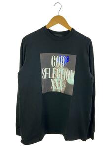 GOD SELECTION XXX◆長袖Tシャツ/L/コットン/BLK