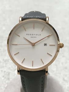 ROSEFIELD◆The September Issue/SIGD-I82/グレー/クォーツ/3気圧防水/レザー