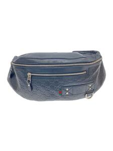 GUCCI* waist bag _ Guccisima / leather /BLK