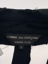 COMME des GARCONS HOMME PLUS◆AD2014/カットワークコート/S/コットン/BLK/PO-C011_画像3
