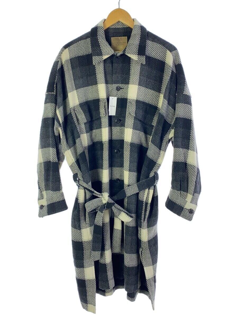 Robes&Confections◆18AW/コート/3/ウール/BLK/チェック/RCZ-B04-104