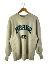 Champion◆スウェット/XL/コットン/GRY/90s/REVERSE WEAVE/DRAKE/USA製/刺繍タグ_画像1