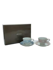 Noritake◆カップ&ソーサー/4点セット/WHT/Y6578A