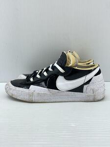 NIKE◆BLAZER LOW X SACAI_ブレーザー LOW X SACAI/28cm/BLK/フェイクレザー