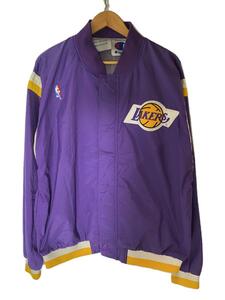 Champion◆NBA/Lakers/90s/ジャケット/L/ナイロン/PUP