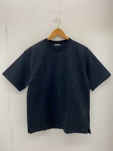 AURALEE◆stand-up tee/Tシャツ/4/コットン/BLK/a8st01su