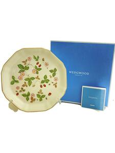 WEDGWOOD◆プレート/WHT/ワイルドストロベリー/24cm/未使用品