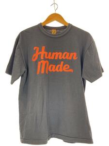 HUMAN MADE◆Tシャツ/L/コットン/BLK/無地/03-6712-2511