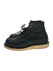 RED WING* race up boots /25cm/BLK/ leather /8179