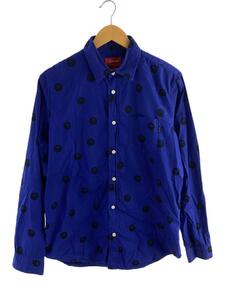 Supreme◆12AW/8-Ball Shirt/長袖シャツ/M/-/BLU