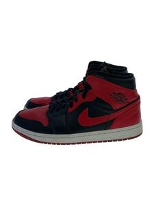 NIKE◆AIR JORDAN 1 MID_エアジョーダン 1 ミッド/26.5cm/RED