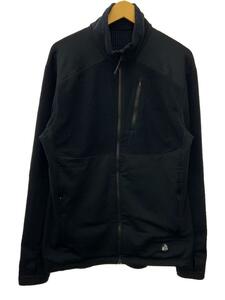 snow peak◆Hybrid Fleece Jacket/フリースジャケット/XL/ポリエステル/BLK/MM4310-SW01