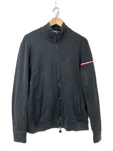 MONCLER◆maglia cardigan/スウェット/XL/コットン/グレー/襟袖褪せ有