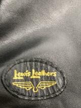 Lewis Leathers◆ダブルライダースジャケット/36/レザー/BLK/無地_画像4