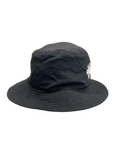 STUSSY◆バケットハット/-/ナイロン/BLK/無地/メンズ/CT8411-010