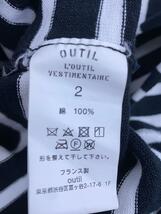 OUTIL◆長袖Tシャツ/S/コットン/GRY/ボーダー/バスクシャツ_画像5