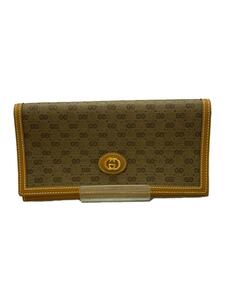 GUCCI◆オールドグッチ/長財布/PVC/BEG/総柄/レディース/035・149・0911