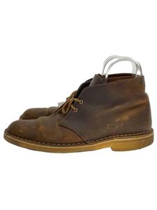 Clarks◆チャッカブーツ/US9.5/ブラウン/レザー/26078358/