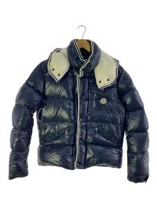 MONCLER◆ブランソン/内側小シミ有/ダウンジャケット/2/ポリエステル/NVY/無地/020914135550