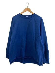 WALLA WALLA SPORT◆スウェット/XL/コットン/BLU/無地/USA製