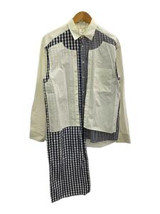 JW ANDERSON(J.W.ANDERSON)◆長袖シャツ/XS/コットン/WHT/TP13719D/Double Placket Gingham Patchwor