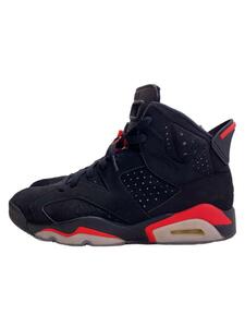 NIKE◆AIR JORDAN 6 RETRO/エアジョーダンレトロ/ブラック/384664-060/25cm/BLK