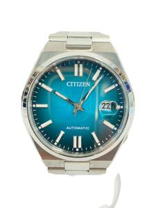 CITIZEN◆自動巻腕時計/アナログ/ステンレス/BLU/SLV/8210-S126967