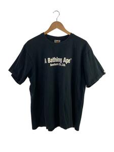 A BATHING APE◆Tシャツ/XL/コットン/BLK/無地
