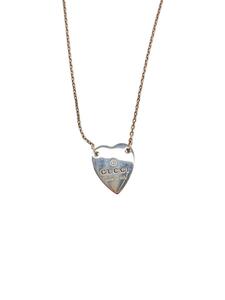 GUCCI◆HEART MOTIF NECKLACE/Ag925/約48cm