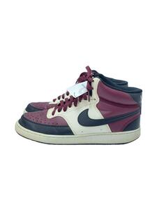 NIKE◆COURT VISION MID NN_コート ビジョン ミッド NN/26.5cm/BRD/レザー