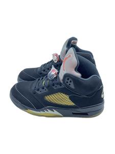 NIKE◆AIR JORDAN 5 RETRO OG/エアジョーダンレトロ/ブラック/845035-003/27.5cm/B