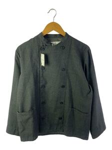 PEEL&LIFT◆Military Chef Jacket/L/ポリエステル/GRY/ストライプ