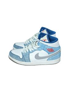 NIKE◆AIR JORDAN 1 MID SE_エア ジョーダン 1 ミッド SE/26.5cm/ブルー