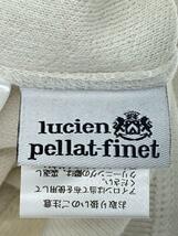 lucien pellat-finet◆ジップパーカー/S/コットン/WHT/無地/ドクロ/ホワイト_画像3