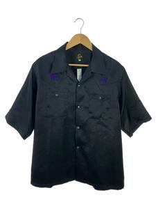 Needles◆23SS/ S/S Cowboy One-Up Shirt/半袖シャツ/L/ポリエステル/ブラック/MR254