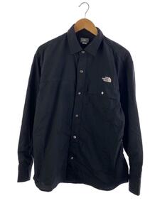 THE NORTH FACE◆L/S NUPTSE SHIRT_ロングスリーブヌプシシャツ/L/ナイロン/BLK