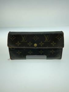 LOUIS VUITTON◆3)ポシェット・ポルト・モネ・クレディ_モノグラム・キャンバス_BRW/PVC/ブラウン/レディース