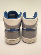 NIKE◆AIR JORDAN 1 MID_エアジョーダン 1 ミッド/28cm/WHT/レザー_画像6