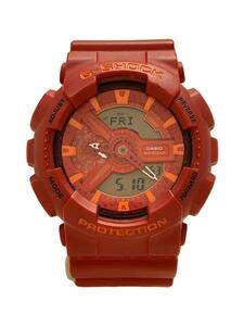 CASIO◆クォーツ腕時計・G-SHOCK/デジアナ/RED/RED