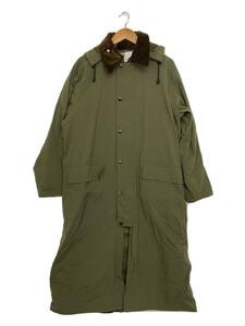 Barbour◆コート/38/ナイロン/GRN/無地/別注BURGHLEY SP/フード付バークレイ