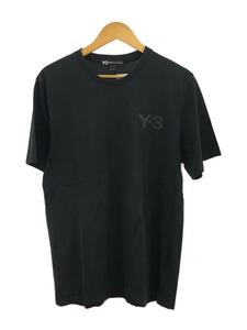 Y-3◆ロゴプリント/Tシャツ/XL/コットン/BLK/16C001/全体的に褪せ有//