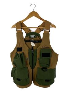 Columbia◆Green Pines Vest_グリーンパインズベスト/L/ポリエステル/KHK//